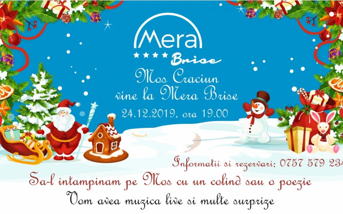 În Ajun de Crăciun 2019 la restaurantul Mera Brise Mangalia