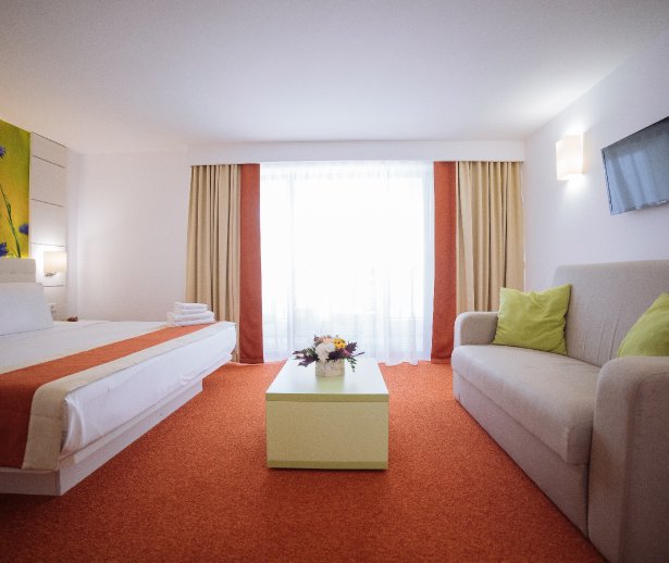 Cazare litoral vile - camera king - vedere in sufragerie Cazare litoral vile - camera king - vedere in sufragerie