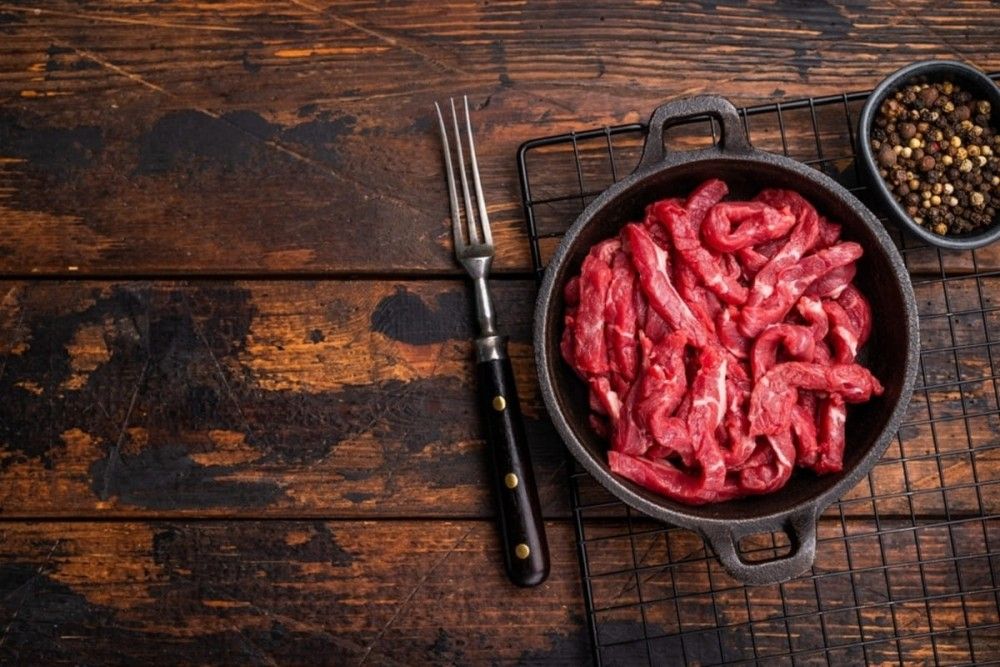 vita cruda pentru reteta de Stroganoff